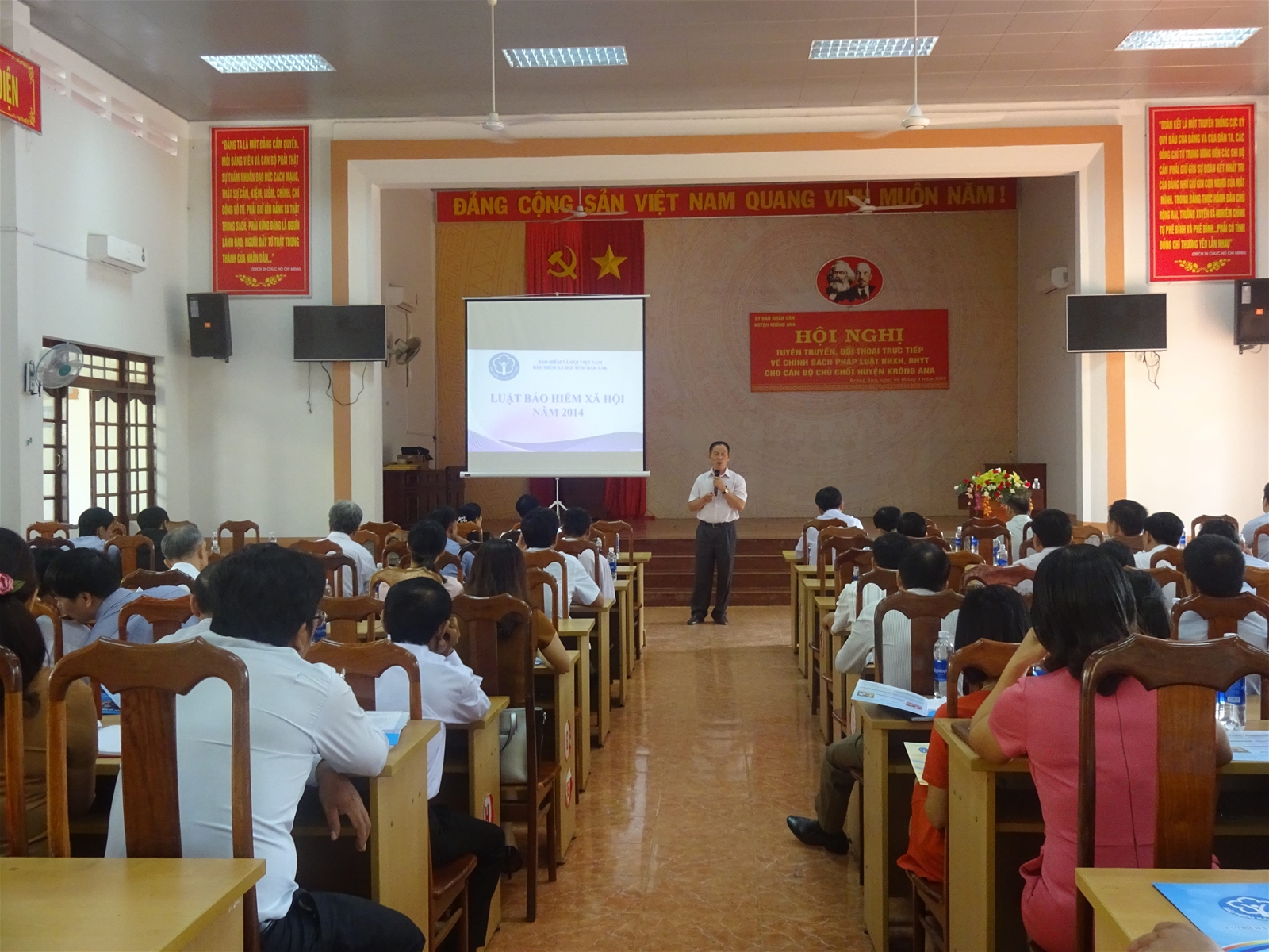 Hội nghị tập huấn Đại lý thu BHXH tự nguyện, BHYT hộ gia đình