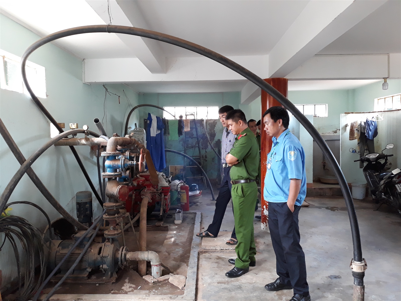 Kiểm tra an toàn về phòng cháy và chữa cháy các chợ trên địa bàn huyện