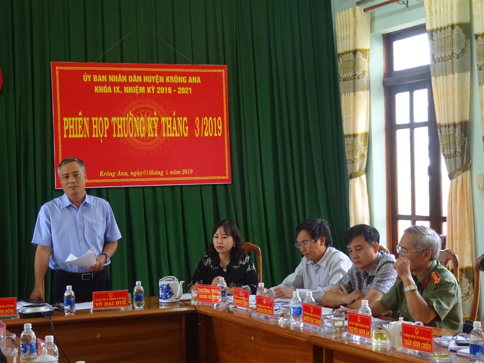 UBND huyện tổ chức phiên họp thường kỳ tháng 3/2019