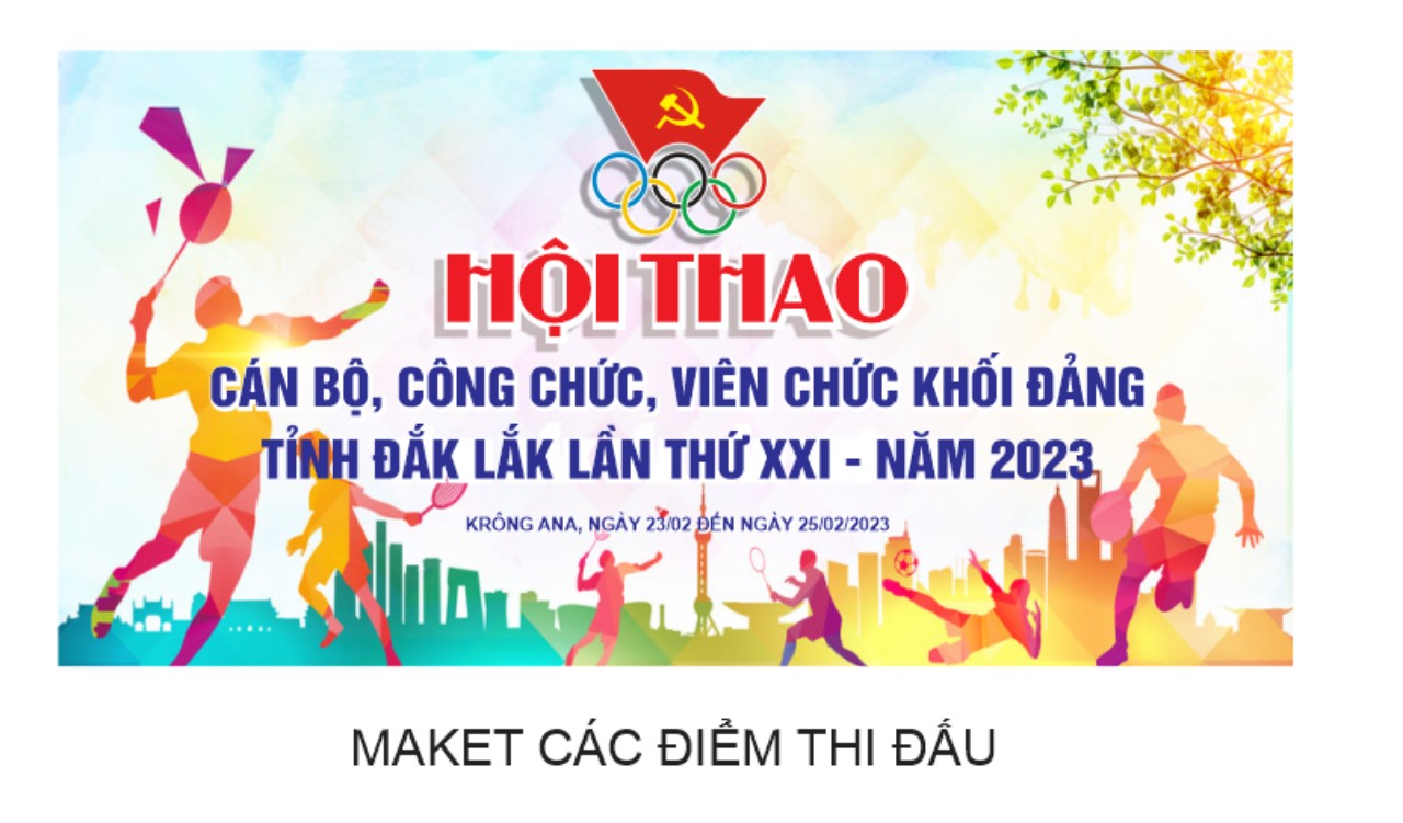 Thông báo Hội thao Cán bộ, Công chức, Viên chức khối Đảng tỉnh Đắk Lắk lần thứ XXI năm 2023