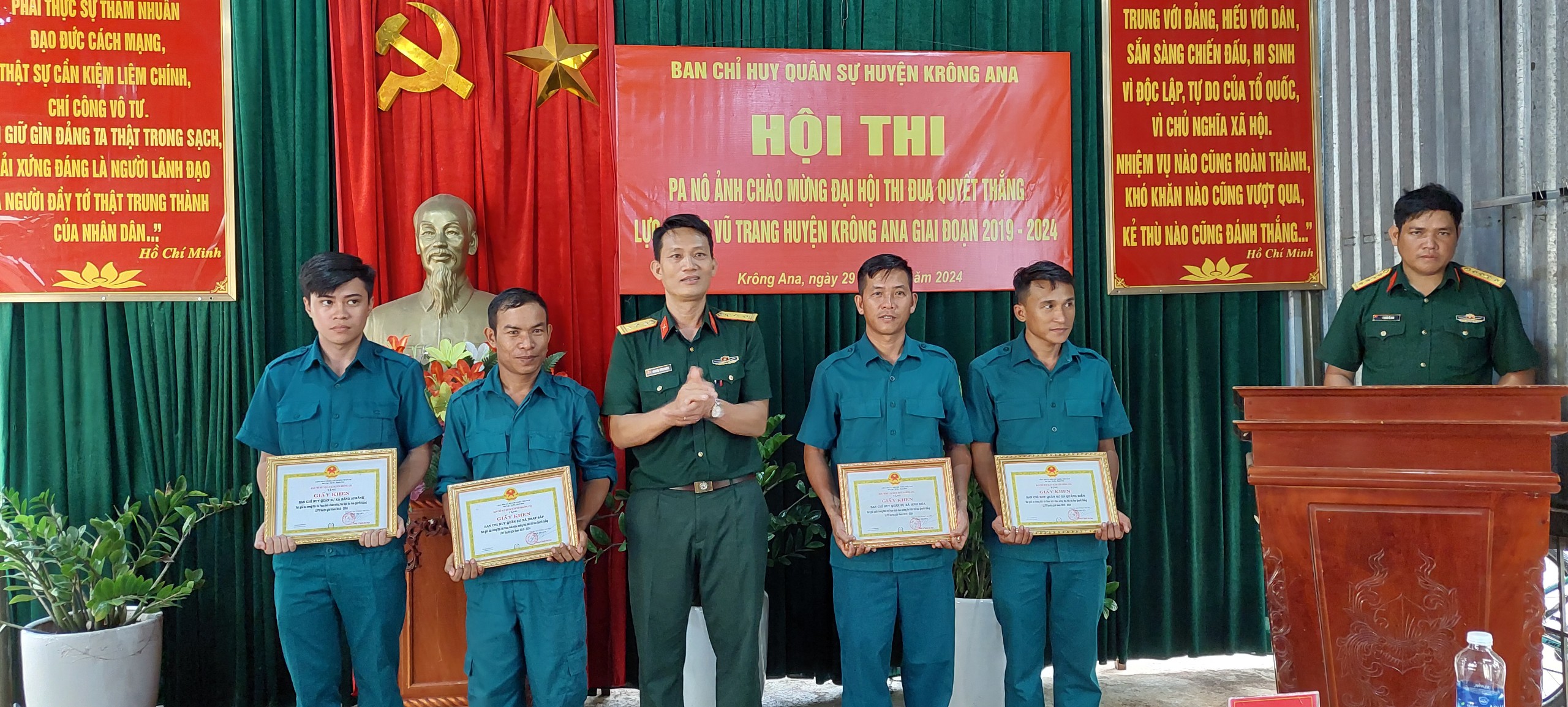 Hội thi Pano ảnh chào mừng Đại hội thi đua Quyết thắng lực lượng vũ trang huyện giai đoạn 2019 - 2024